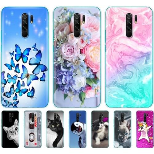 For xiaomi redmi 9 Case Silicon Back Cover Phone Case For redmi 9 Soft Case 6.53 inch etui coque bumper shockproof protective