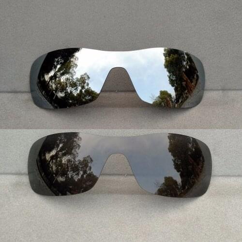 Black & Silver Mirrored Polarized Replacement Lenses for Antix Frame 100% UVA & UVB