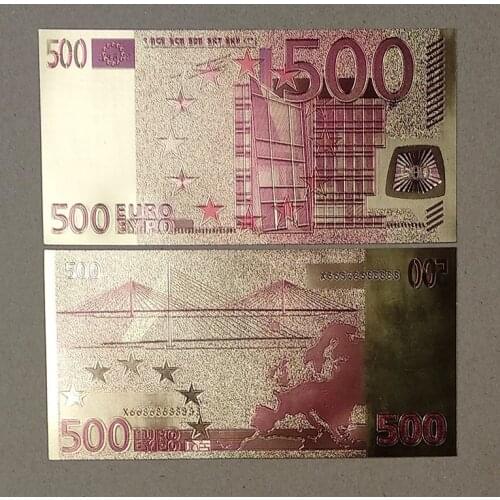 EU 500 EURO Golden Note 160mm*80mm