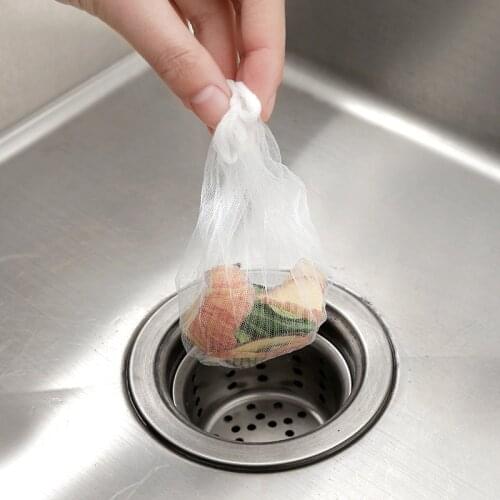 Strongwell 30/100Pcs Kitchen Sink Strainer Bag Mesh Sink Sewer Water Filter for Home Restaurant Isolation Clogging Prevent