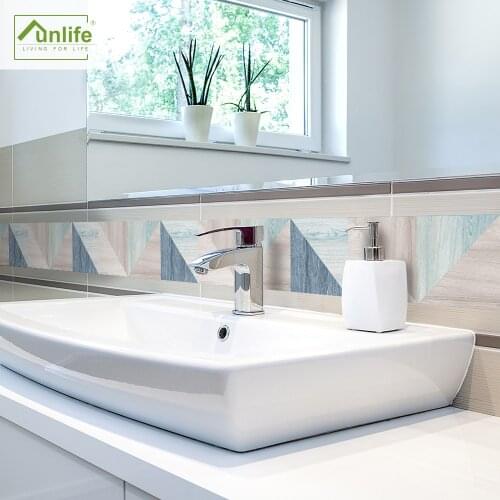 Funlife® Bathroom Tile Stickers Self-Adhesive Easy to Clean Peel & Stick Waterproof Removable DIY Decorative Home Wall Stickers