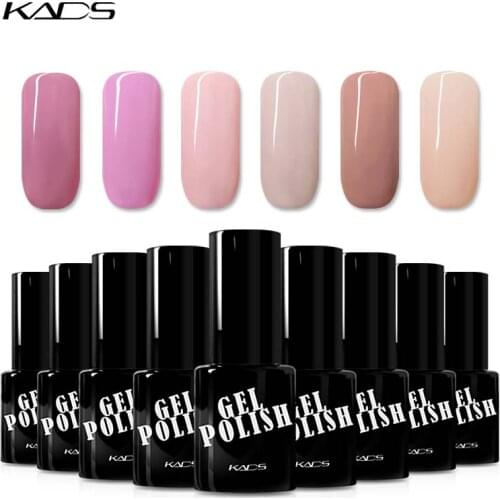 KADS 9.5ml Gel Nail Polish Pink Series UV LED Lamp Gel Polish Gel Lacquer Semi Permanent Nail Glue Gel Polish Vernis