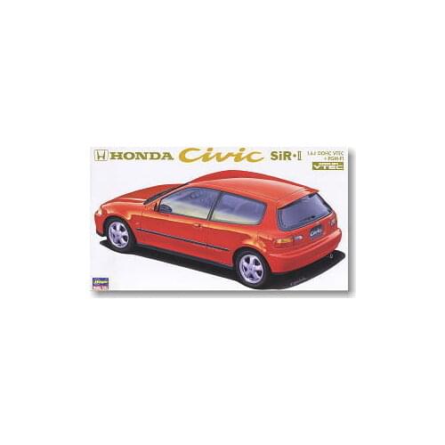 Hasegawa Plastic Assembly Car Model 1/24 Scale Honda Civic SiR II CD-6 Adult Collection DIY Assembly Kit