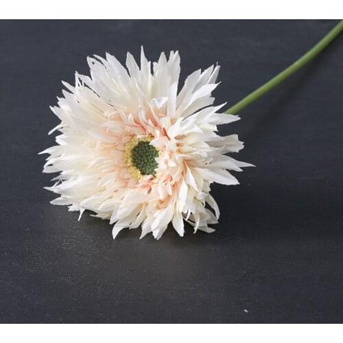 Simulation Single Head Gerbera Faux Flower Branch for Home Decoration Accessories Photography Props Fake Flowers Wedding Floral