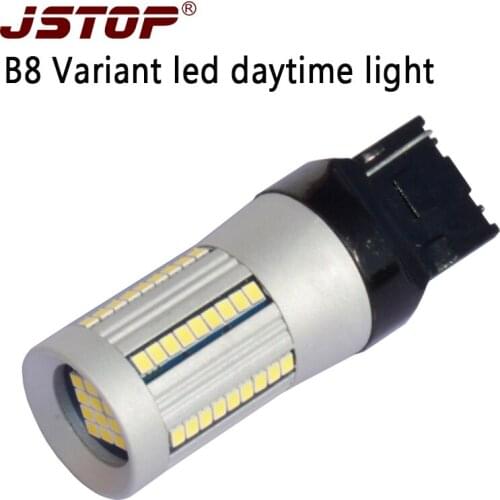 JSTOP high quality Daytime bulbs car led Daytime running lamp 12-24VAC WY21W T20 7440 6000k Canbus 100%No error led Day Lights