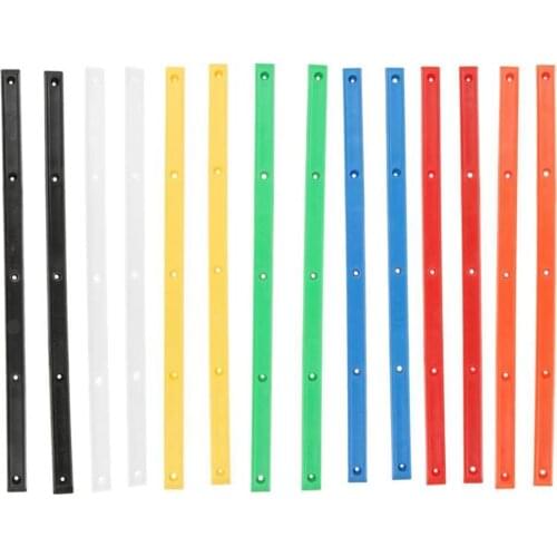 2 Pcs Skateboard Anti-collision Strip Longboard Skateboard Rails Edge Protect Rib Strap Belt With 10 Mounting Screws Outdoor