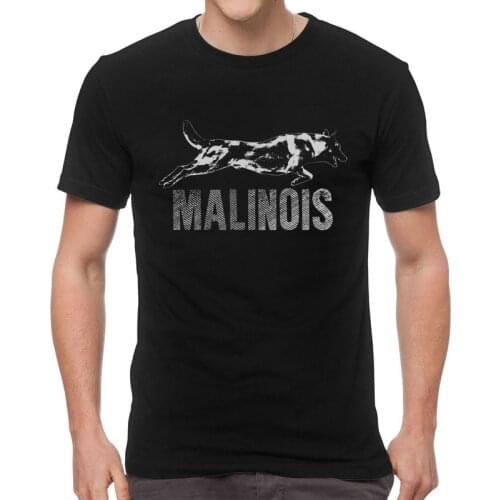 Mechelaar Malinois Belgian Shepherd Dog T-shirt Men Novelty T Shirts Short Sleeve Animal Pet Tshirts Cotton Tee Top Clothing