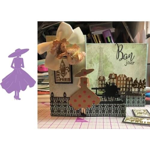 Character Great Lady Metal Cutting Dies Stencils for DIY Scrapbooking Album Stamp Card Embossing New 2019 Die Cut
