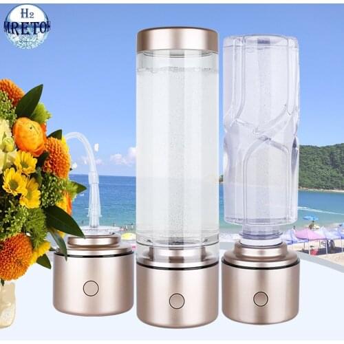 Outdoor Travel Sports Nano Hydrogen-rich Water Manufacturing Bottle Electrolytic Ionizer Battery Capacity 1900mAh Resist Aging