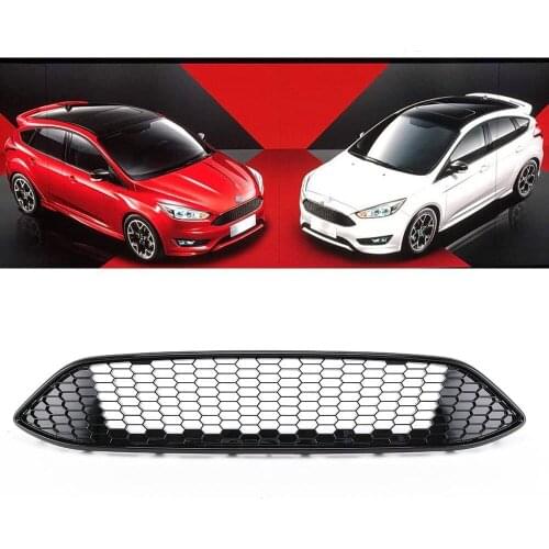 Front Gloss black kidney sport grilles Hood grill for ford Focus MK3 ST LINE 2015 2016 2017