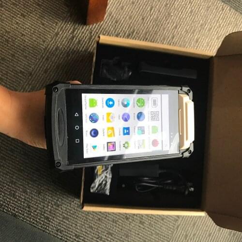 UHF gen2 car windshield tags 8m mobile rfid reader 860mhz portable gun handheld rfid reader 2D barcode scanner