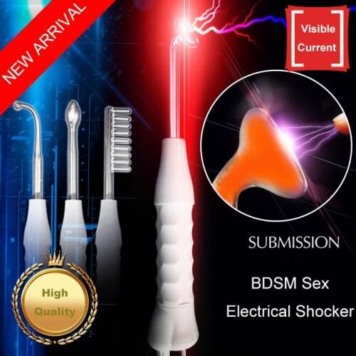 Sextoys Electro Submission Electric Shocker Nipple Clitoris Stimulator Shock Therapy Twilight Wand Adult Sex Toysfor Couples