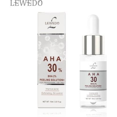Lewedo 15ml Oil-control AHA Face Serum Skin Care Moisturizing Solution Acne Treatment Essence Whitening Anti-Aging Facial Serum