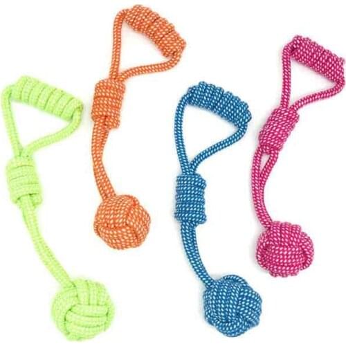 1 Pcs Bites Cotton Rope Chew Toy Dog Accessories For Large Dogs Dog Teeth Cleaning Honden Speelgoed Jouet Chien Cleaning Teeth