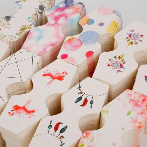 100Pcs/lot Earrings Fashion Jewelry Ornament Card Tags DIY Handmade Jewellery Earring Necklace Stud Birthday Gifts Packing Card