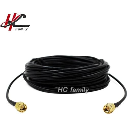 5m 16.4 ft RG174 Coax Cable SMA Male to SMA Male