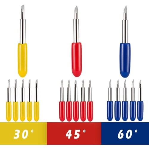 50pcs 30/45/60 Degrees Replacement Blades For Roland Cricut Plotter Blade Knife Cutter Blades For Power Tools Cutting Plotter