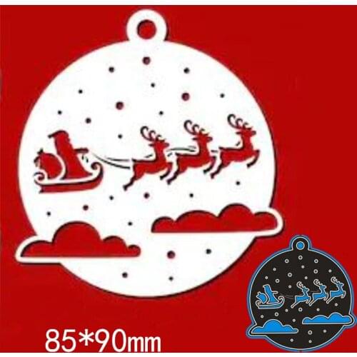 85*90mm Santa and elk Cutting Dies for DIY Scrapbook Embossing Paper Craft Envelope Creative Cut Dies New