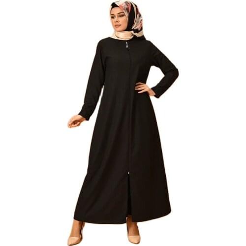 Abaya For Muslim Women Dress Kaftan Robe Trench Coats Femme Musulman Ensembles Abayas Hijab Caftan Dubai Turkey Islamic ClotF916