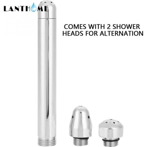 Anal Douche Vaginal Cleaner Wash Cleansing Enema Bidet Faucet with 2 Shower Heads Sex Toys Tool
