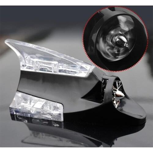 Auto Radio Wind Power LED Antenna Universal Car LED Colorful Lights Roof Radio Shark Fin Antennas Decor Car Styling For Toyota