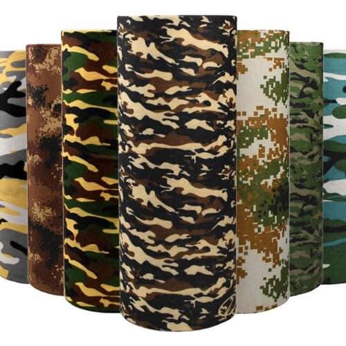 Seamless Camouflage Outdoor Bandanas Sports Men Women Magic Scarf Headwear Bicycle Ski Fishing Cycling Neck Turban Face Cover