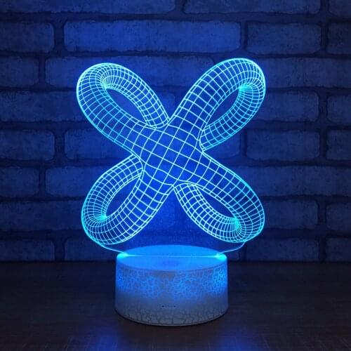 Bluetooth Speaker Abstract Art 3D led Night Lights 7 Colors Touch Remote Control Bedroom Decor Besied Table Lamp Gift for Kids