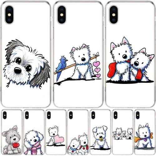 Kim Niles Art Cartoon Dog Phone Case For Iphone 11 12 Mini Pro XS Max XR X 8 7 6 6S Plus SE 2020 5 5S SE Cover Shell Coque