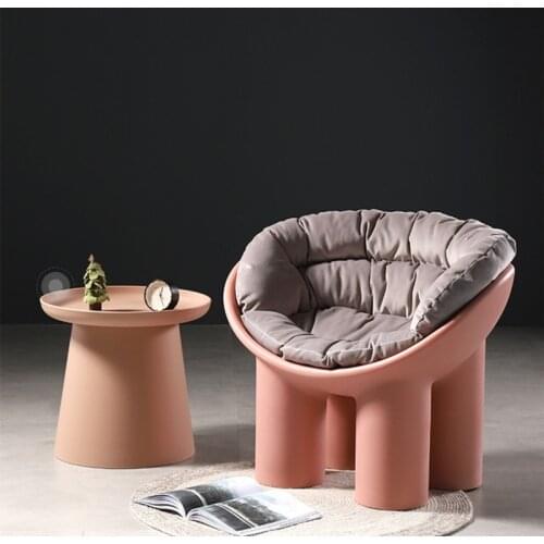 Nordic Designer Elephant Leg Chair Single Sofa Furniture Chairs Living Room Recliner Chair Modern Pink sofa furniture lazy sofa