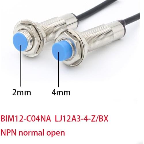 BIM12-C04NA LJ12A3-4-Z/BX Proximity switch sensor switch NPN normal open 10-30vDC M12 Detection distance 2mm 4mm