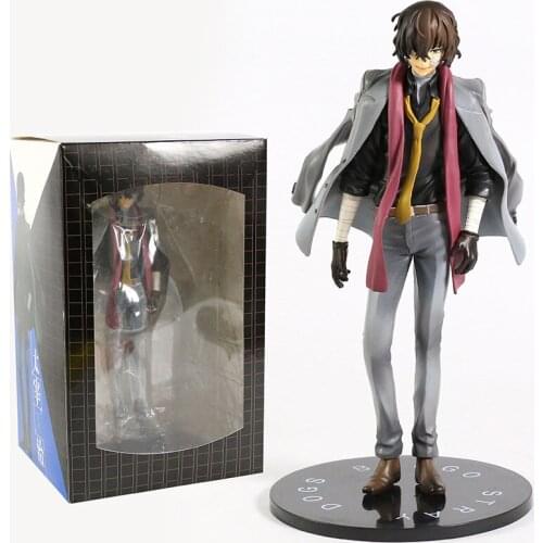 Osamu Dazai Figure Bungou Stray Dog 2nd Generation Black Age 1/8 PVC Figures Toy Model Collectible Christmas Gift