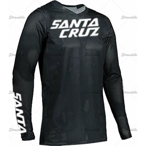 SANTA CRUZ MTB Motocross Jersey Bicycle Mountain Downhill Bike Long Sleeve Enduro Racing Shirts Cycling Jerseys DH Offroad leatt