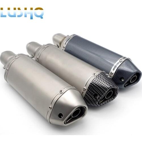 Muffler Stainless Universal Exhaust Motorcycle Silencer 51MM 61MM Escape Para Moto Carbona Escape Motorcycle Exhaust Assessoires