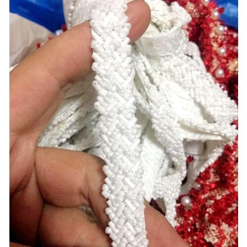 Fashion high-grade mesh gauze beaded lace accessories DIY stage suit wedding dress neckline belt decoration