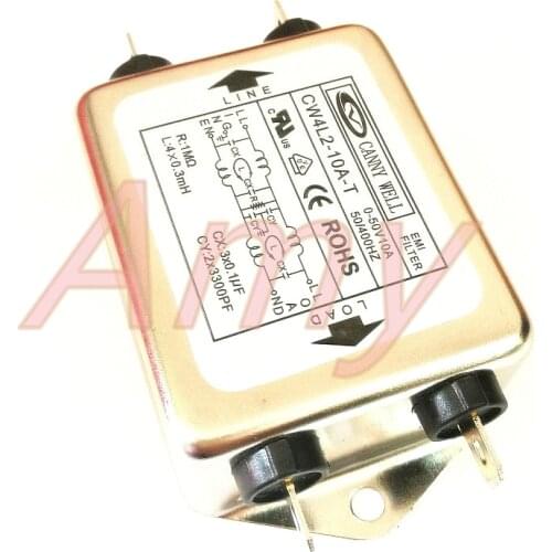 Power EMI filter CW4L2 10A 20A T bipolar DC 24V anti-jamming