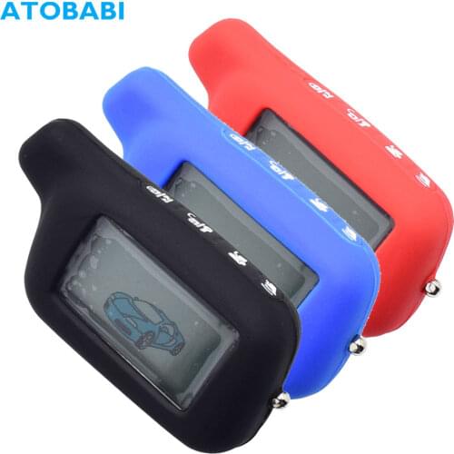 Soft Silicone Car Key Case For Tomahawk X3 X5 Two Way Car Alarm System LCD Remote Control Skin Keychain Shell Protector Cover
