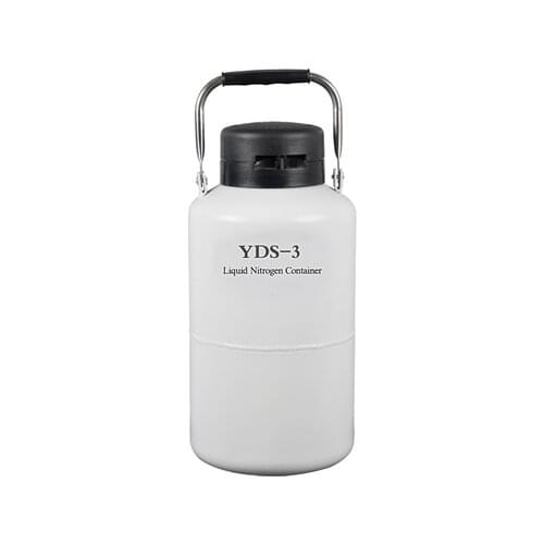 Small Liquid Nitrogen Tank 2/3 Liter Portable Storage Tank Low Temperature Container Freezer Barrel