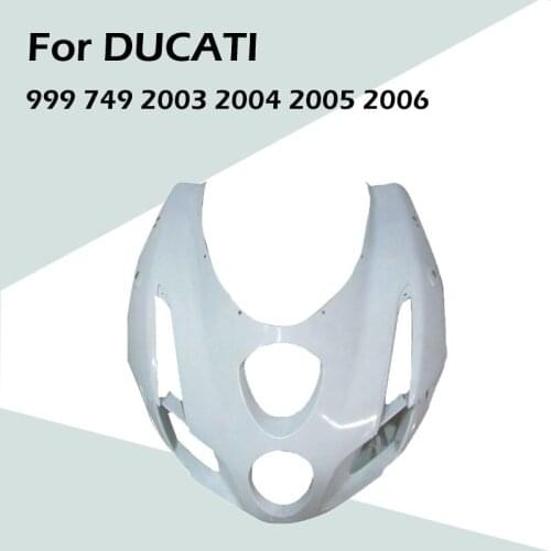 For DUCATI 999 749 2003 2004 2005 2006 Motorcycle Accessories Unpainted Head Fairing Nose Front Upper ABS Injection Fairing