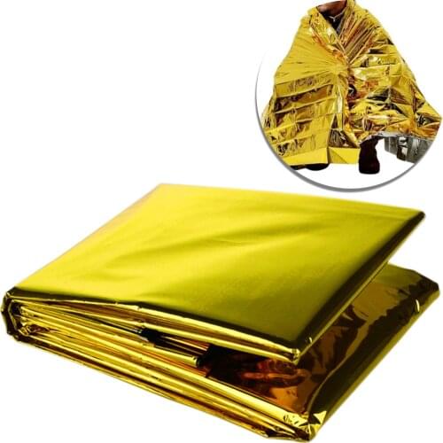 Emergent Blanket Lifesave Dry Camp Keep Foil Mylar Lifesave Mat Outdoor First Aid Survive Thermal Dry Emergent Blanket