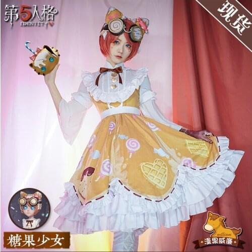 New Arrival Game Identity V Tracy Reznik Cosplay Costume Mechanician Candy Girl Lovely Lolita Dress Female Role Play Clothing