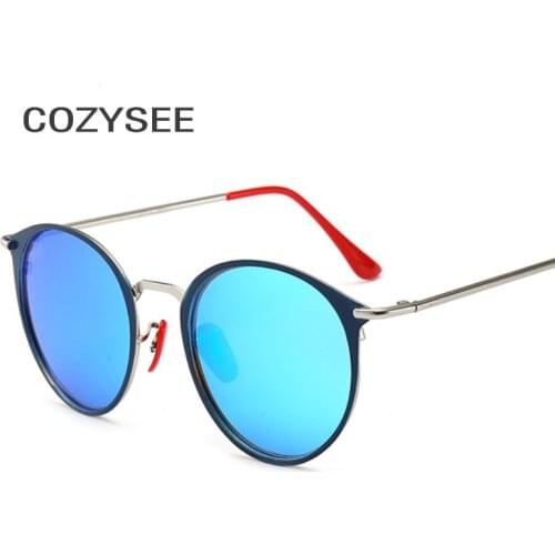 New Retro Classic Round Polarized Sunglasses Fashion Men Women Luxury Vintage Black frame Mirrors Sun Glasses UV400