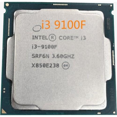 Intel Core i3-9100F Processor CPU i3 9100F 4Core 4Thread 3.6GHz 6MB Socket LGA1151