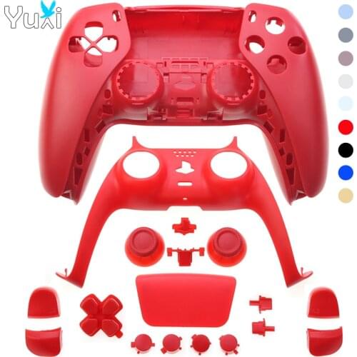 YuXi Replacement Shell Housing Case Decoration Strip Cover For PS5 Controller Joystick Handle L1 R1 L2 R2 D-pad Button For P5