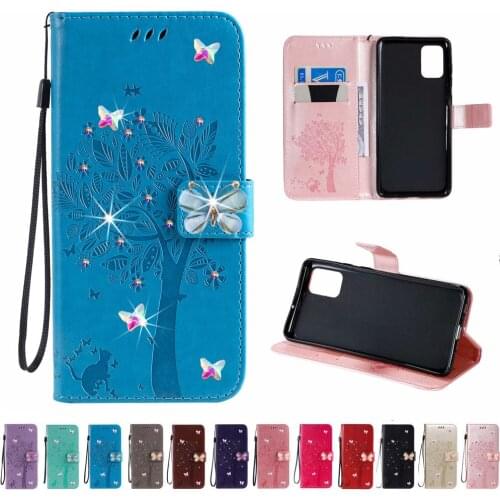 Sunjolly Diamond Case for iPhone 12 11 Pro Max 12 Mini 8 7 6S 6 Plus Butterfly Rhinestone PU Leather Phone Case Cover coque