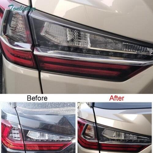 Tonlinker Cover case Sticker For LEXUS 2016 RX 200T Car styling 8 Pcs ABS Chrome Rear Headlight Taillight eyebrow Cover Stickers