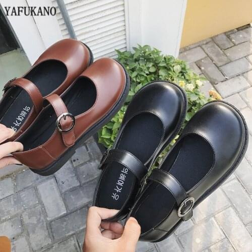 Mori Literary Retro Womens Shoes Harajuku Wild Flat Small Leather Shoes Japanese Mary Jane Single Shoes College Wind Doll Shoes