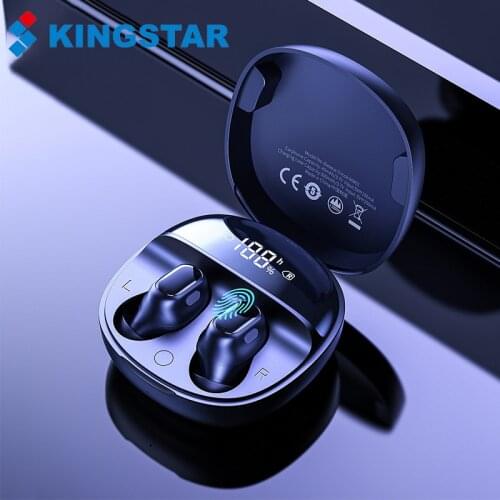 KINGSTAR TWS Bluetooth Earphones Stereo Wireless Bluetooth 5.0 Headphones Touch Control Noise Cancelling Gaming Headset With Mic
