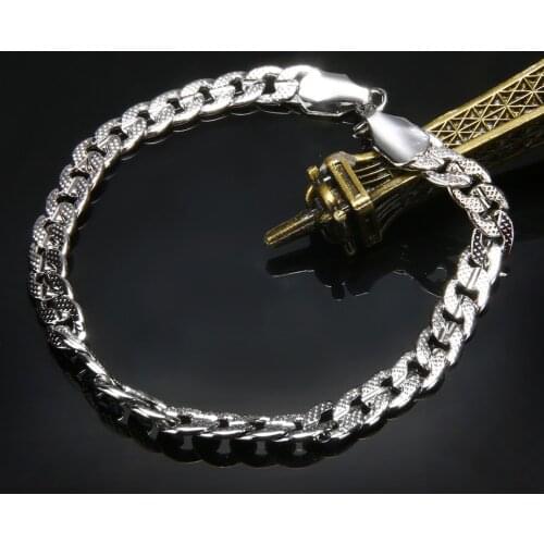 Vintage Punk Style Chain Bracelet Hip Hop Men Jewelry Bracelets Shellhard Female Statement Black Bangle Wristband Party Gift