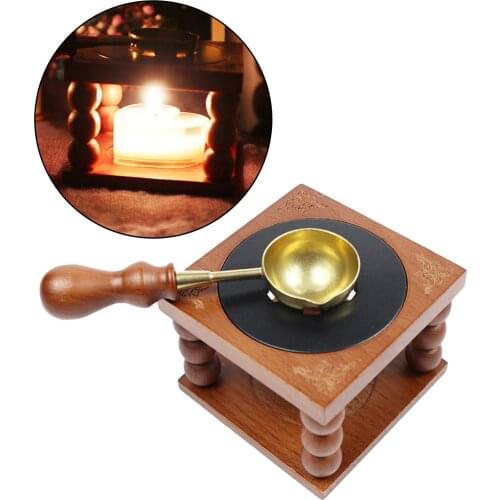 Retro Sealing Wax Furnace Stove Wax Sealing Stamp Stick Warmer Wax Furnace Stove Pot Melting Glue DIY Card Making Craft