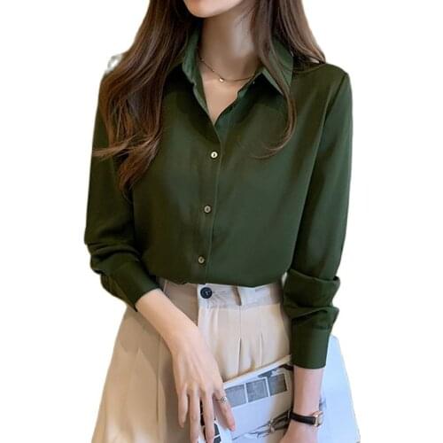 ZENGHUILIN Womens Satin Shirts